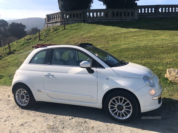 Fiat 500 1.2 Lounge 2dr [Start Stop] Convertible in Down