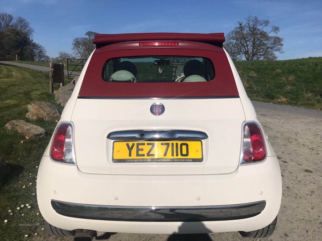 Fiat 500 1.2 Lounge 2dr [Start Stop] Convertible in Down