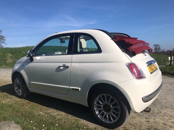 Fiat 500 1.2 Lounge 2dr [Start Stop] Convertible in Down