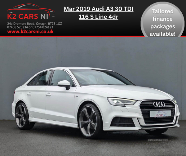 Audi A3 DIESEL SALOON in Tyrone