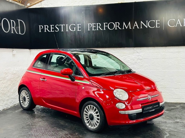 Fiat 500 1.4 LOUNGE 3d 99 BHP PANORAMIC GLASS SUNROOF in Derry / Londonderry