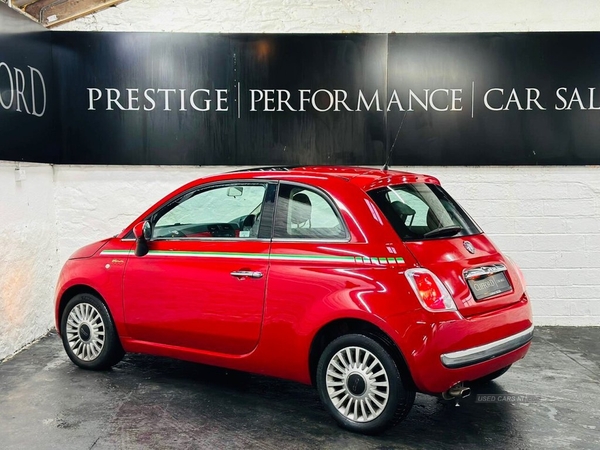 Fiat 500 1.4 LOUNGE 3d 99 BHP PANORAMIC GLASS SUNROOF in Derry / Londonderry
