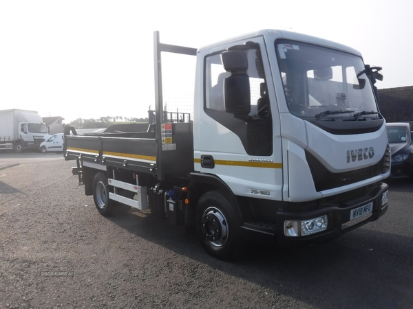 Iveco Eurocargo 75-E16 Double Dropside Tipper with tar chutes in Down