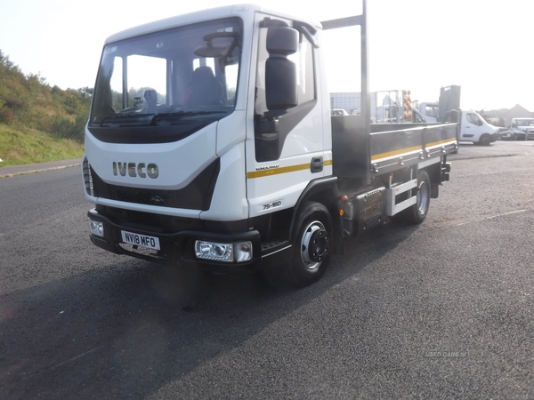 Iveco Eurocargo 75-E16 Double Dropside Tipper with tar chutes in Down