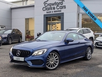 Mercedes-Benz C-Class 2.1 C 220 D AMG LINE PREMIUM PLUS 2d 168 BHP SUNROOF, DE-CHROMED ,BLACK GRILLE in Antrim