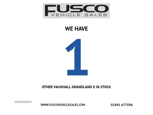 Vauxhall Grandland X 1.2 ELITE NAV 5d 129 BHP FULL LEATHER INTERIOR, HEATED SEATS in Down