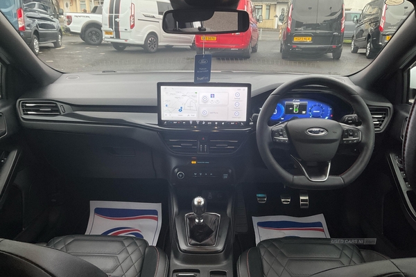 Ford Focus 1.0 EcoBoost ST-Line Vignale 5dr, Apple Car Play, SYNC 4 Nav, B&O Sound System, Full Leather Seats, Advanced Drive Modes, LED Lights, Keyless Start in Derry / Londonderry