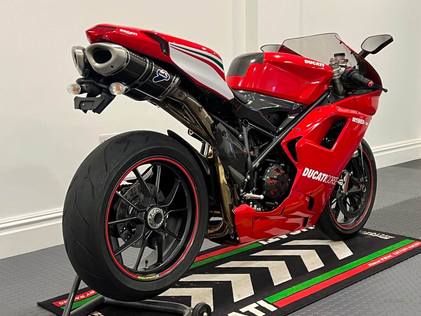 Ducati 1198 Termignoni exhaust system, lots of carbon etc in Down