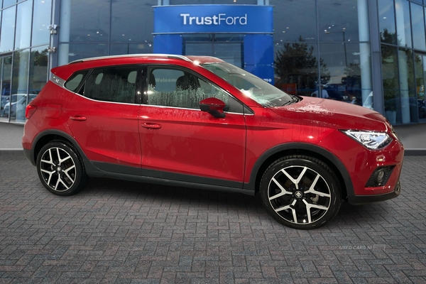 Seat Arona 1.0 TSI 110 FR Sport [EZ] 5dr- Reversing Sensors, Voice Control, Heated Front Seats, Phone Charger Pad, Drive Modes, Red Stitching, Sat Nav in Antrim