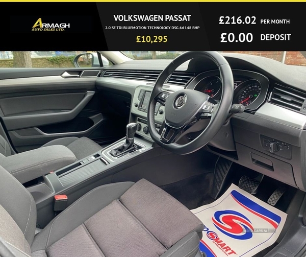 Volkswagen Passat 2.0 SE TDI BLUEMOTION TECHNOLOGY DSG 4d 148 BHP in Armagh