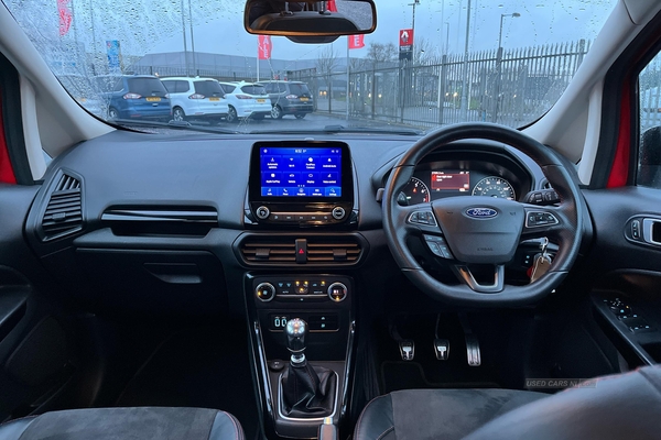 Ford EcoSport 1.0 EcoBoost 125 ST-Line 5dr **1 Previous Owner** REAR CAM, AMBIENT LIGHTING, CRUISE CONTROL, APPLE CARPLAY, SAT NAV, HEATED WINDSCREEN and more in Antrim