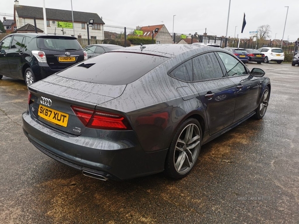 Audi A7 3.0 SPORTBACK TDI QUATTRO BLACK EDITION 5d 268 BHP Low Rate Finance Available in Down
