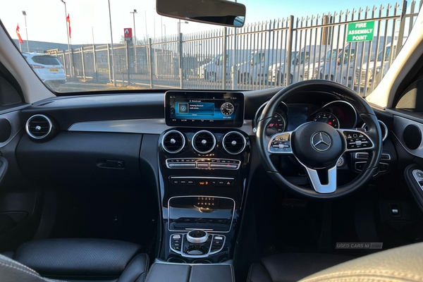 Mercedes-Benz C-Class C300 Sport 4dr 9G-Tronic [Auto] - HEATED FRONT SEATS, REVERSING CAM, ACTIVE PARK ASSIST, COLLISION PREVENTION ASSIST, FULL LEATHER UPHOLSTERY in Antrim