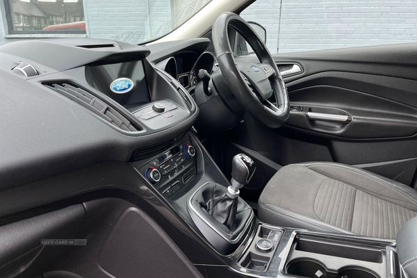 Ford Kuga 1.5 TDCi Titanium 5dr 2WD, Apple Car Play, Android Auto, Sat Nav, Parking Sensors, Partial Leather Interior, Keyless Start, Rear Privacy Glass in Derry / Londonderry