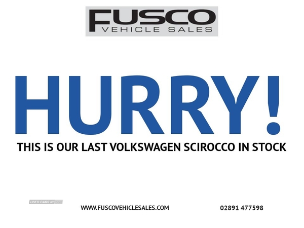 Volkswagen Scirocco 2.0 GT TDI BLUEMOTION TECHNOLOGY 2d 150 BHP 7 SERVICE STAMPS, BLUETOOTH in Down