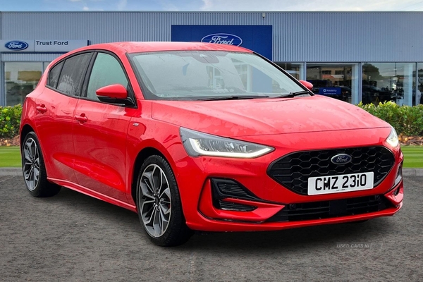 Ford Focus ST-LINE X- Front & Rear Parking Sensors & Camera, Heated Leather Seats & Wheel, Apple Car Play, Cruise Control in Antrim