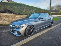 Mercedes-Benz C-Class 2.0 C220d AMG Line (Premium) G-Tronic+ Euro 6 (s/s) 4dr in Down