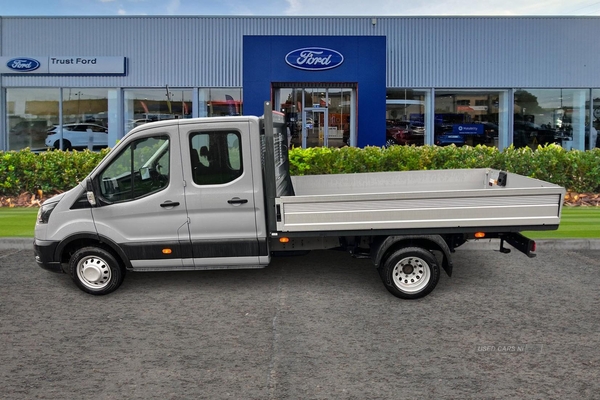 Ford Transit 350 Leader L4 ELWB Double Cab Dropside RWD 2.0 EcoBlue 130ps, DRW, SAT NAV, AIR CON, CRUISE CONTROL, AUTO LIGHTS in Derry / Londonderry
