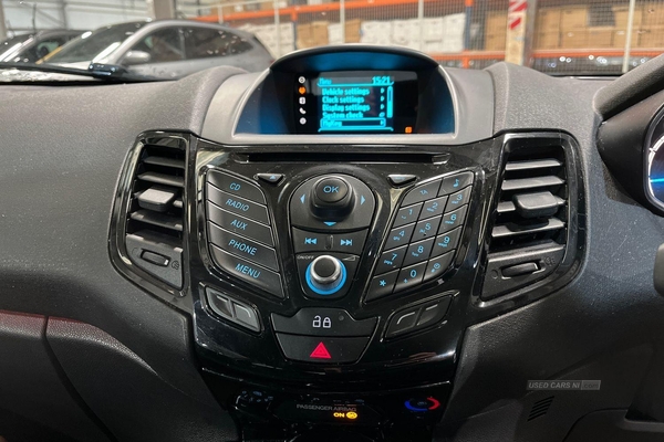 Ford Fiesta 1.25 82 Zetec 3dr- Voice Control, CD-Player, Bluetooth, Eco Mode, Electric Front Windows in Antrim