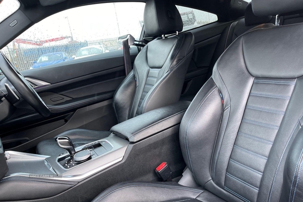 BMW 4 Series 420d MHT M Sport 2dr Step Auto [Tech/Pro Pack] - HEATED FRONT SEATS, DIGITAL CLUSTER, PARK ASSIST w/ 360° CAMERAS, HEADS-UP DISPLAY and much more in Antrim