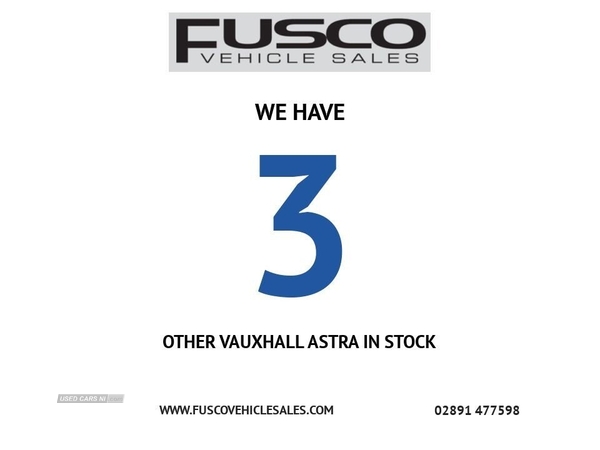 Vauxhall Astra 1.6 SRI NAV CDTI S/S 5d 135 BHP SAT NAV, BLUETOOTH in Down