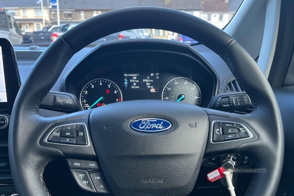 Ford EcoSport 1.0 EcoBoost 125 Titanium 5dr, Apple Car Play, Android Auto, Reverse Camera, Sat Nav Partial Leather Interior, Fog Lights, DAB Radio, USB in Derry / Londonderry