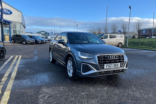 Audi Q2 30 TFSI S Line 5dr - POWER TAILGATE, REAR SENSORS, SAT NAV, AUDI VIRTUAL COCKPIT, CRUISE CONTROL, LED HEADLIGHTS, PART LEATHER UPHOLSTERY and more in Antrim