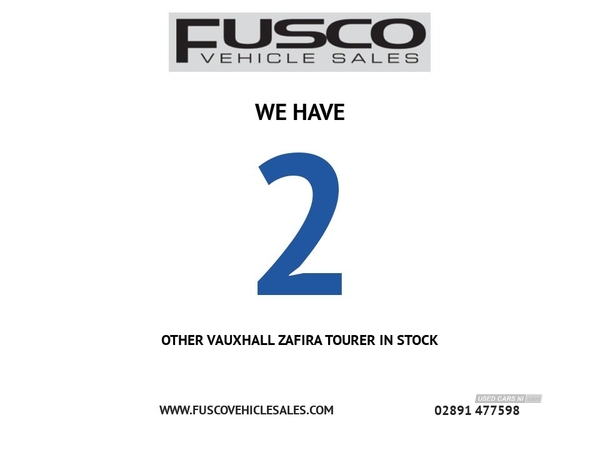 Vauxhall Zafira Tourer 1.4 SRI 5d 138 BHP PARKING SENSORS, DAB RADIO in Down