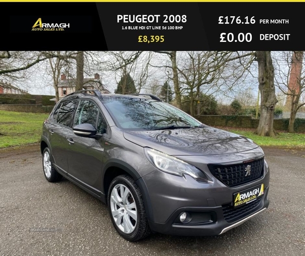 Peugeot 2008 1.6 BLUE HDI GT LINE 5d 100 BHP in Armagh