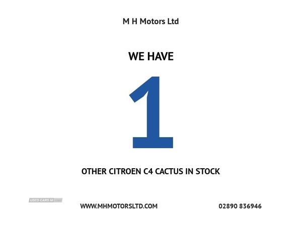 Citroen C4 Cactus 1.6 BLUEHDI FLAIR 5d 98 BHP ZERO ROAD TAX / VERY ECONOMICAL in Antrim