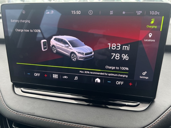 Skoda Enyaq 62KWH SUITE 132KW (179PS) AUTO 120KW DC CHARGE in Armagh