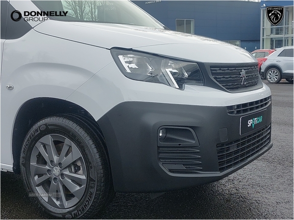 Peugeot Partner 1000 1.5 BlueHDi 100 Professional Premium + Van with reversing camera and sensors, alloy wheels and a visibility pack fitted as factory options in Fermanagh