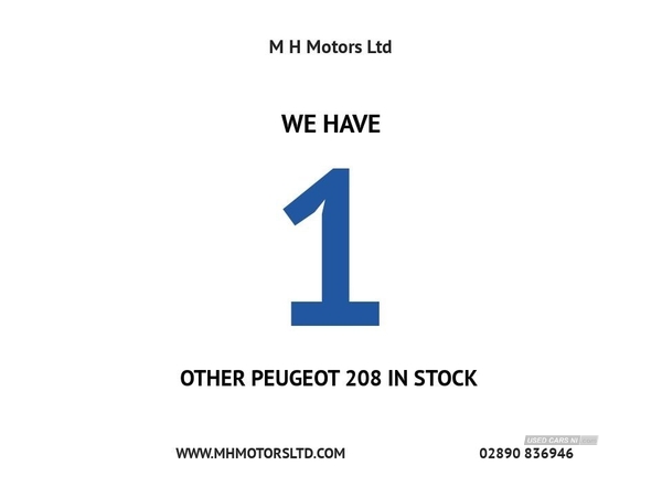 Peugeot 208 1.6 BLUE HDI ACTIVE 5d 75 BHP EXEMPT FROM ROAD TAX / BLUETOOTH in Antrim
