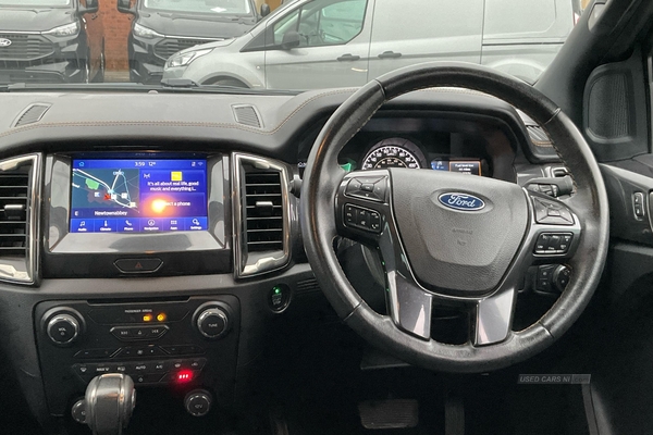 Ford Ranger Wildtrak AUTO 2.0 EcoBlue 213ps 4x4 Double Cab Pick Up, ON-SCREEN CLIMATE CONTROL, HEATED FRONT SEATS, REVERSING CAMERA, FULL LEATHER UPHOLSTERY in Antrim