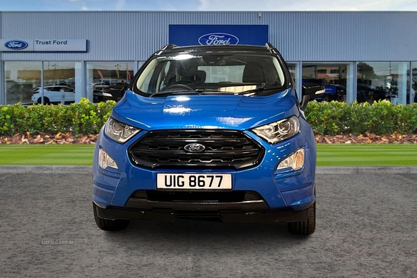 Ford EcoSport 1.0 EcoBoost 125 ST-Line 5dr- Reversing Sensors & Camera, Red Stitching, Cruise Control, Speed Limiter, Sat Nav, Start Stop in Antrim