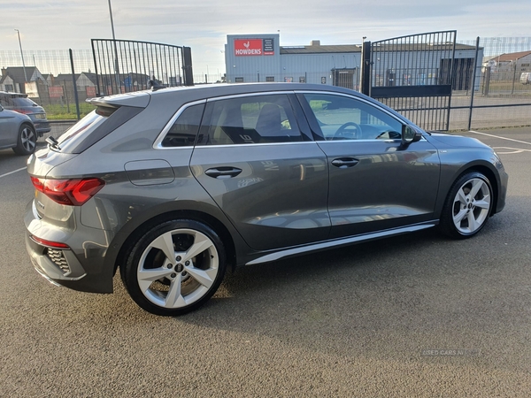 Audi A3 SPORTBACK TDI S LINE BANG AND OLFSEN SOUND REVERSE CAMERA PARKING SENSORS FULL AUDI SERVICE HISTORY FULL LEATHER HEATED SEATS PRIVACY GLASS in Antrim