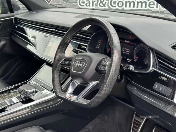 Audi Q7 3.0 TDI QUATTRO S LINE BLACK EDITION MHEV 5d AUTO 228 BHP FULL AUDI SERVICE HISTORY, 2 KEYS in Tyrone