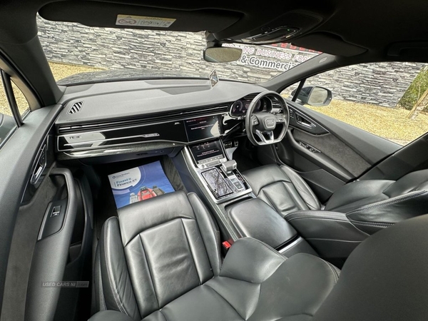 Audi Q7 3.0 TDI QUATTRO S LINE BLACK EDITION MHEV 5d AUTO 228 BHP LEATHER, REAR CAMERA, HEATED SEATS in Tyrone