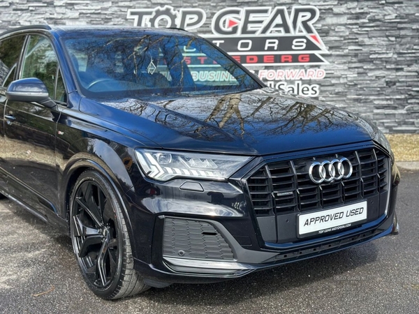 Audi Q7 3.0 TDI QUATTRO S LINE BLACK EDITION MHEV 5d AUTO 228 BHP FULL AUDI SERVICE HISTORY 2 KEYS VQ in Tyrone