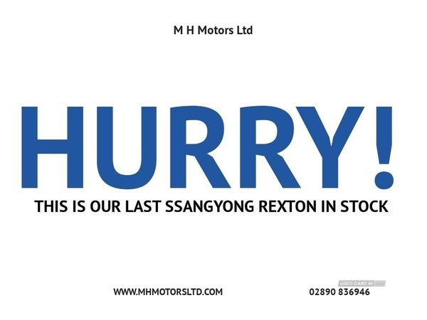 SsangYong Rexton 2.0 EX 5d 153 BHP CRUISE CONTROL / LONG MOT in Antrim