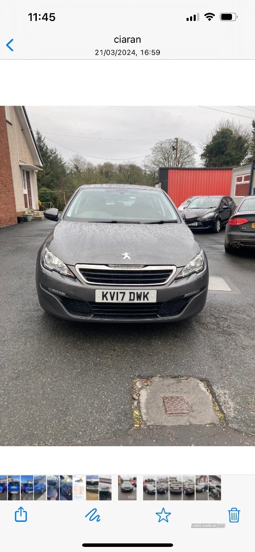 Peugeot 308 DIESEL HATCHBACK in Derry / Londonderry