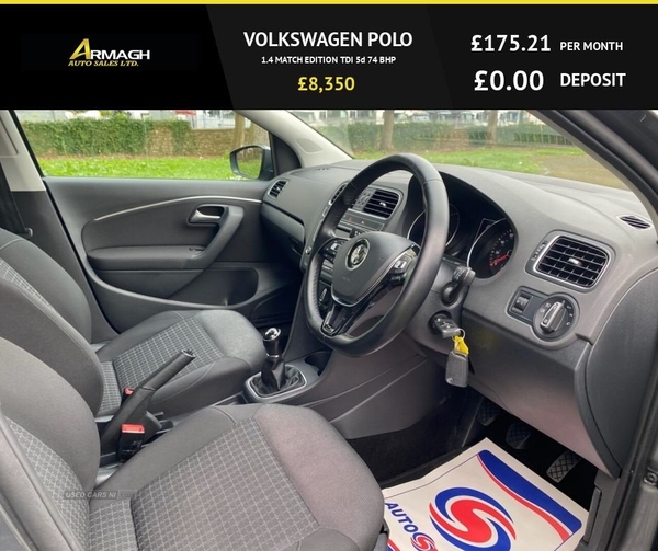 Volkswagen Polo 1.4 MATCH EDITION TDI 5d 74 BHP in Armagh
