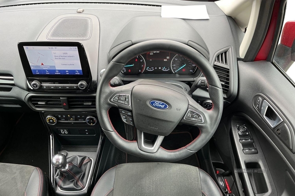 Ford EcoSport 1.0 EcoBoost 125 ST-Line 5dr- Reversing Sensors & Camera, Start Stop, Voice Control, Cruise Control, Speed Limiter, Sat Nav in Antrim