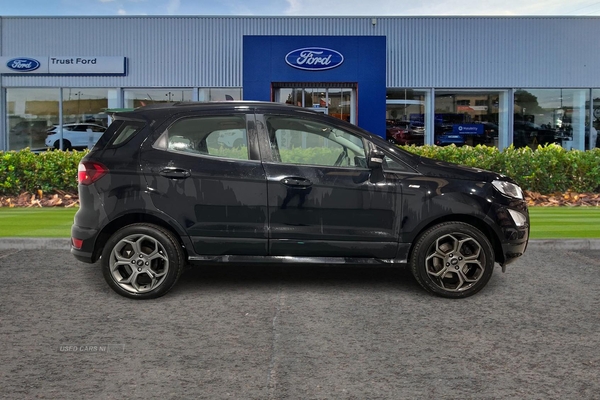Ford EcoSport 1.0 EcoBoost 125 ST-Line 5dr- Parking Sensors & Camera, Cruise Control, Speed Limiter, Voice Control, Bluetooth, Sat Nav, Start Stop in Antrim
