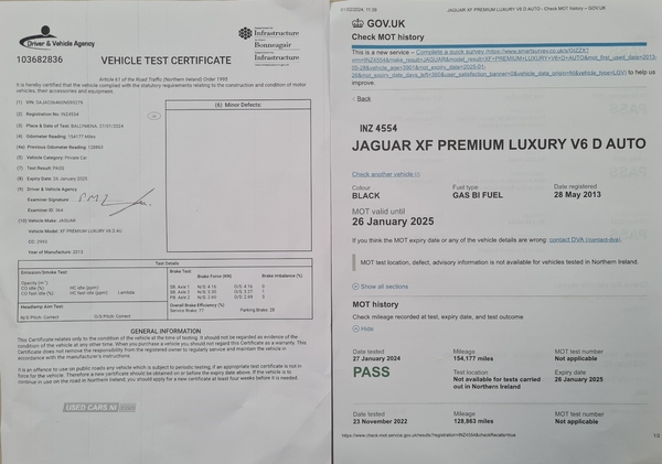 Jaguar XF V6 in Antrim