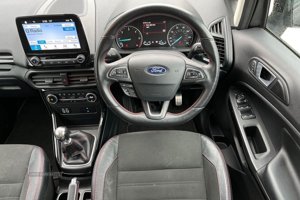 Ford EcoSport 1.5 TDCi ST-Line 5dr- Reversing Sensors & Camera, Heated Front Seats & Wheel, Start Stop, Cruise Control, Speed Limiter, Voice Control, Apple Car Play in Antrim
