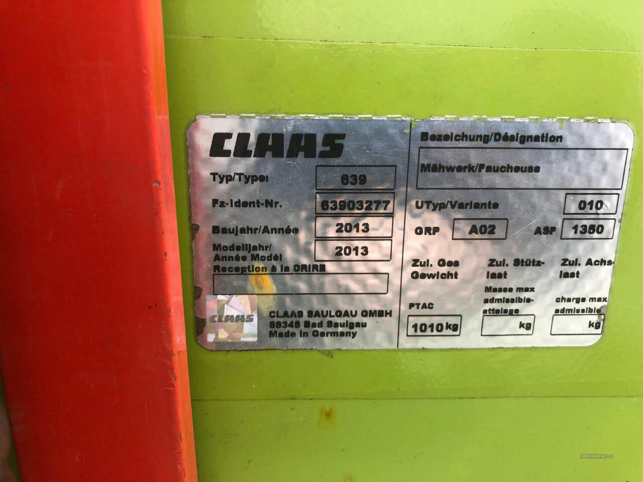  2014 Claas  DISCO 3100FC
