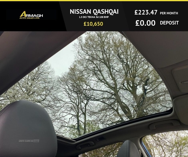 Nissan Qashqai 1.5 DCI TEKNA 5d 108 BHP in Armagh