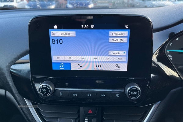 Ford Fiesta 1.1 Zetec 5dr **Low Insurance Group** ECO MODE, BLUETOOTH w/ VOICE COMMANDS, TOUCHSCREEN DISPLAY, AUTO STOP/STAR FUNCTION, APPLE CARPLAY and more in Antrim