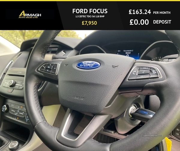 Ford Focus 1.5 ZETEC TDCI 5d 118 BHP in Armagh